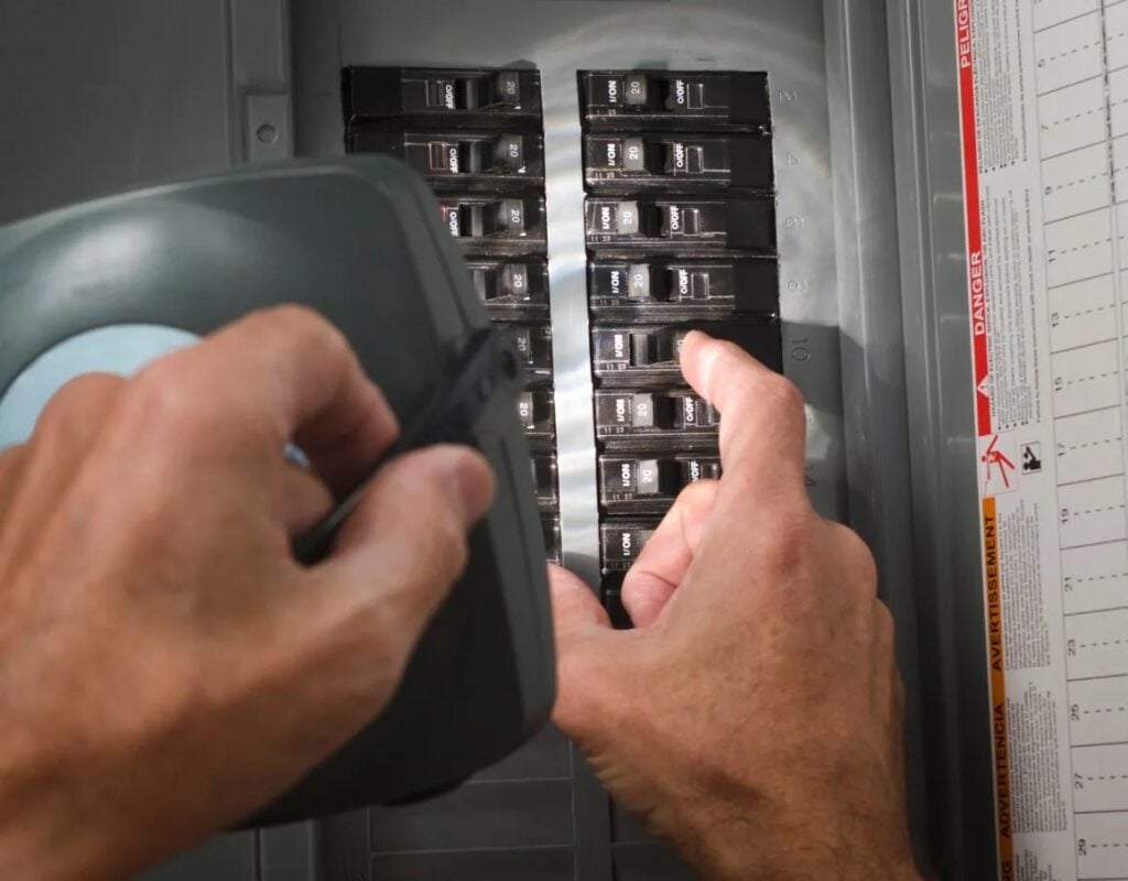 ceiling fan stopped working because of tripped circuit breaker 