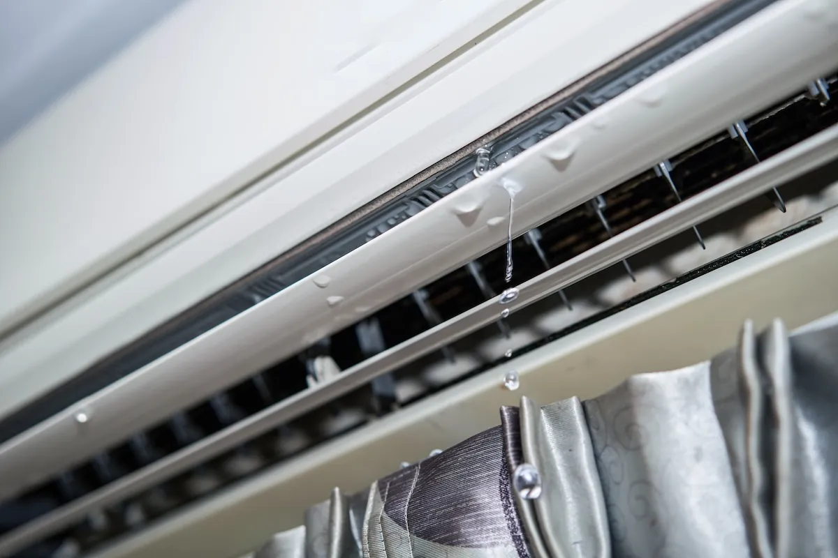 Leaking air conditioning unit