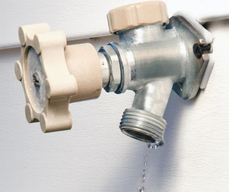 Fall plumbing tips—shut off and drain outdoor faucets before freezing temps.