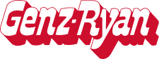 GenzRyan logo with white, bold italic text on a pink background.