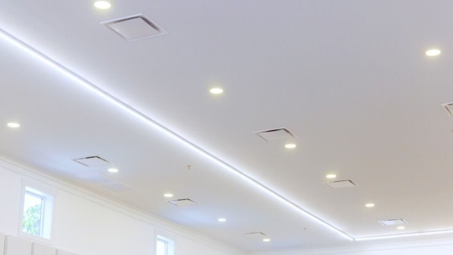 indoor lighting installed in a kitchen