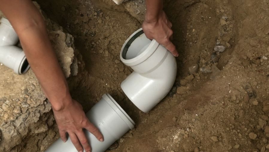Sewer line work